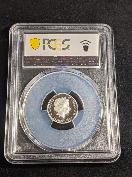 1999 Proof Twenty Cent 20c 1942 3d Ag Australia PCGS PR69DCAM FDC UNC #3332