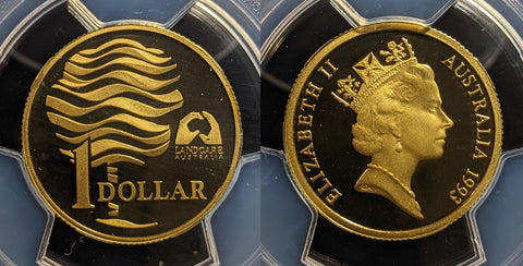 1993 Proof One Dollar $1 Landcare Australia PCGS PR69DCAM FDC UNC #3334