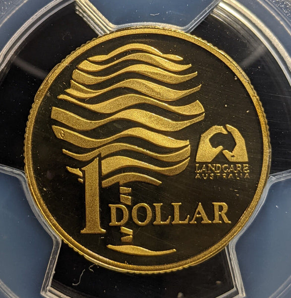 1993 Proof One Dollar $1 Landcare Australia PCGS PR69DCAM FDC UNC #3334