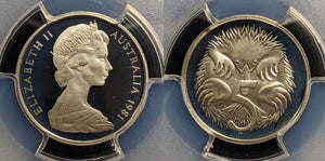 1981 Proof Five Cent 5c Australia PCGS PR69DCAM FDC UNC #3337