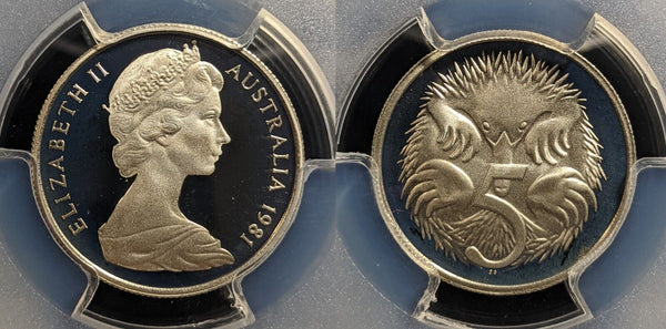 1981 Proof Five Cent 5c Australia PCGS PR69DCAM FDC UNC #3337