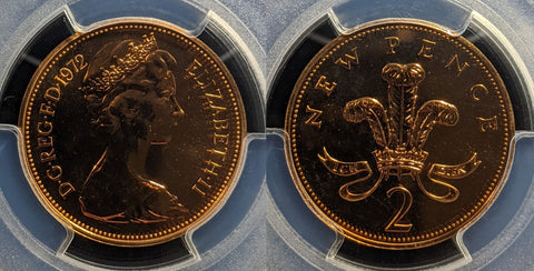 Great Britain 1972 Proof Two Pence 2p S-C1 PCGS PR68RD DCAM FDC UNC #3345