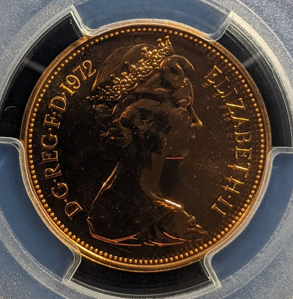Great Britain 1972 Proof Two Pence 2p S-C1 PCGS PR68RD DCAM FDC UNC #3345