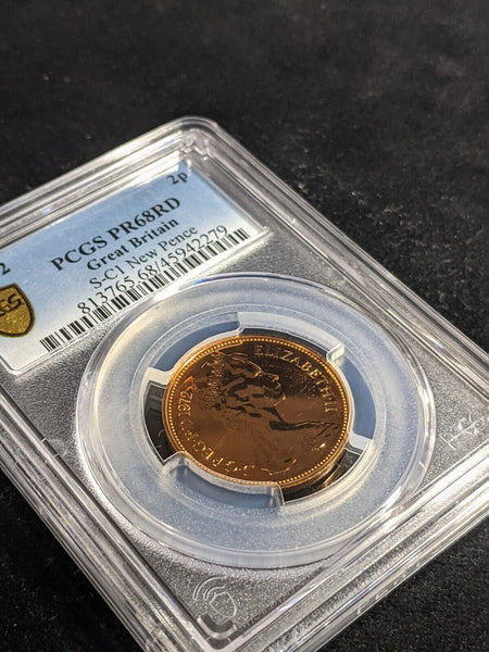 Great Britain 1972 Proof Two Pence 2p S-C1 PCGS PR68RD DCAM FDC UNC #3345