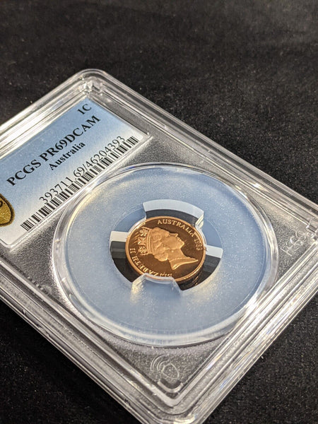 1988 Proof One Cent 1c Australia PCGS PR69DCAM FDC UNC #3351