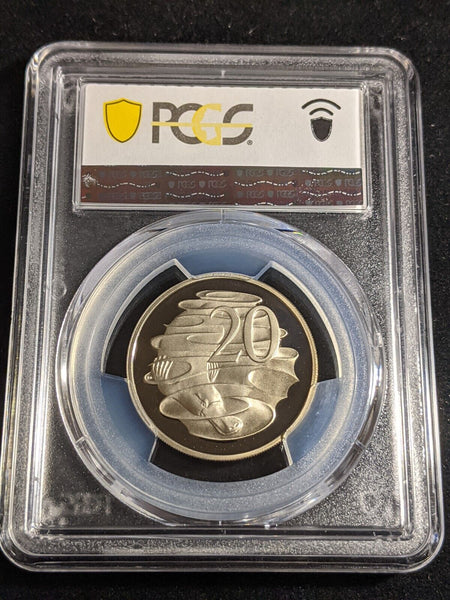 1986 Proof Twenty Cent 20c Australia PCGS PR69DCAM FDC UNC #3366