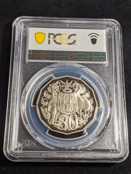 1986 Proof Fifty Cent 50c Australia PCGS PR69DCAM FDC UNC #3363