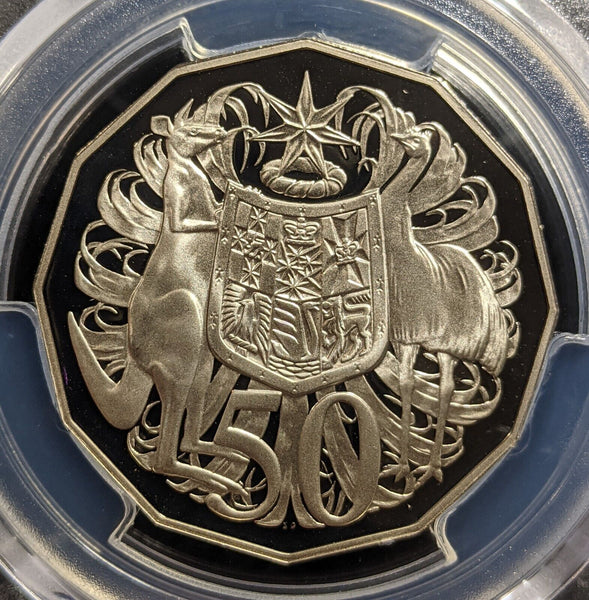 1986 Proof Fifty Cent 50c Australia PCGS PR69DCAM FDC UNC #3363
