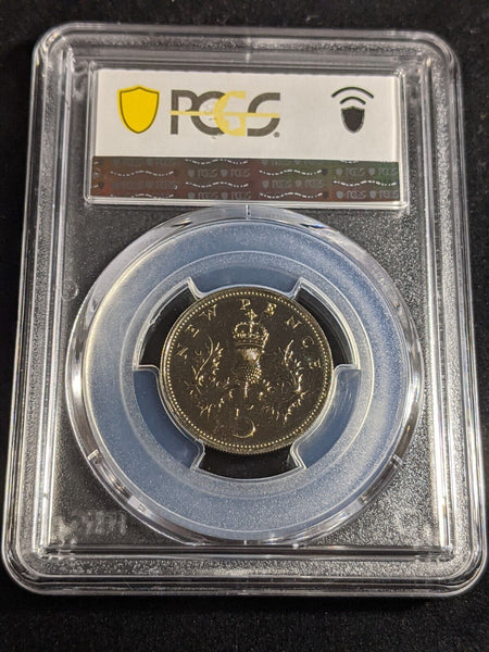 Great Britain 1972 Proof Five Pence 5p S-D1 New Pence PCGS PR68 FDC UNC #3373