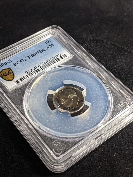 USA 2000 S Proof Dime 10c PCGS PR69DCAM FDC UNC #3391