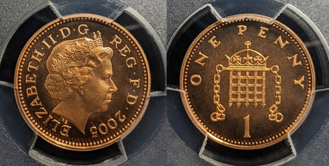 Great Britain 2005 Proof One Pence 1P S-B5 PCGS PR68DCAM FDC UNC #3410