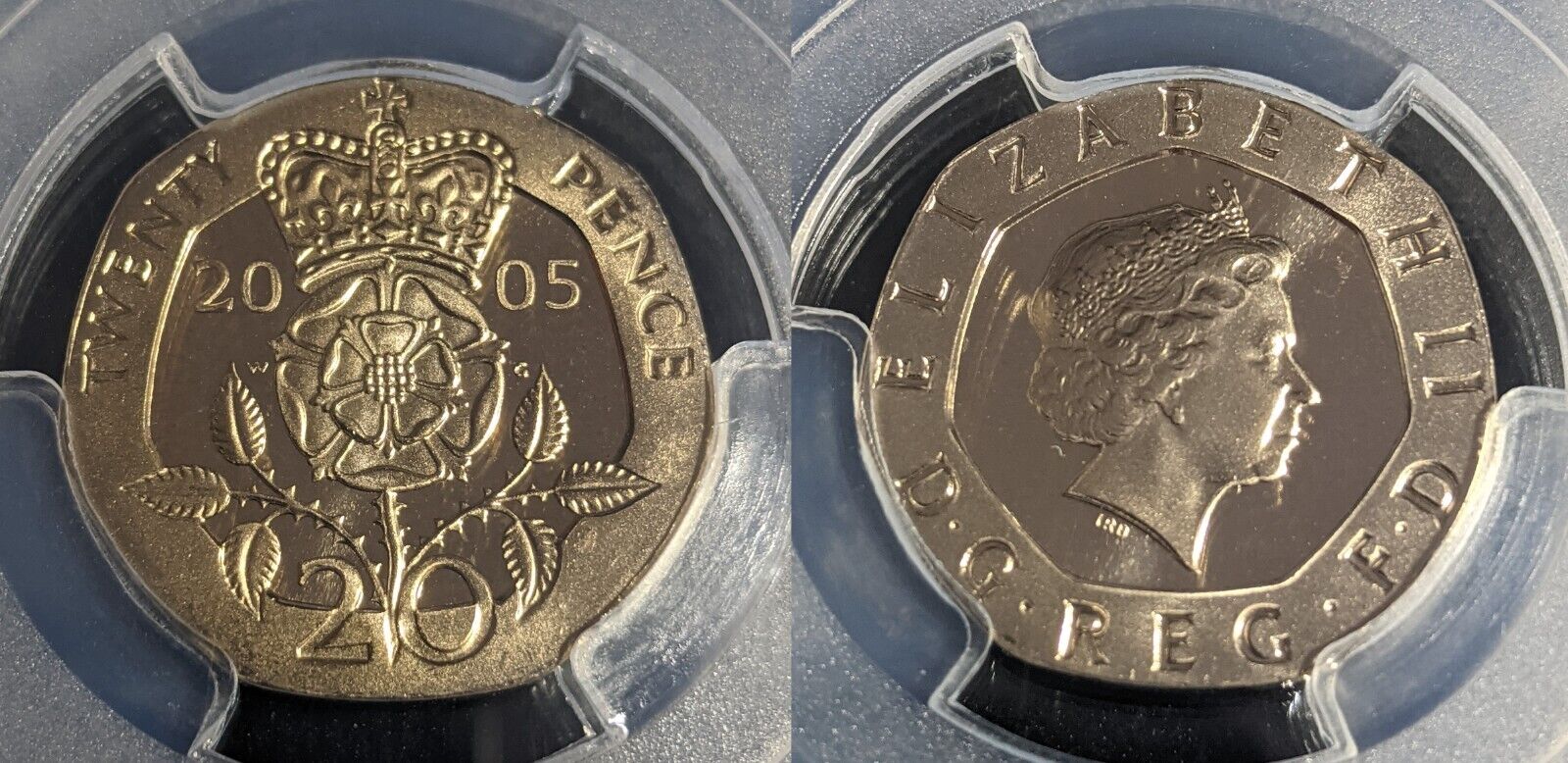 Great Britain 2005 Proof Twenty Pence 20p S-G3 PCGS PR69DCAM FDC UNC #3414