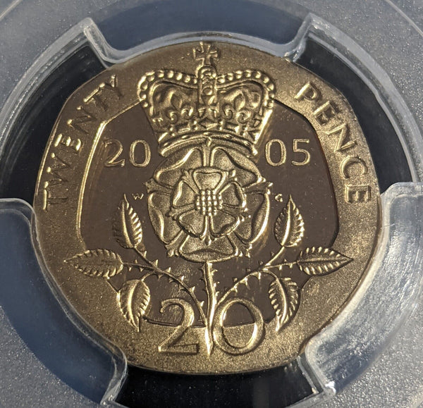 Great Britain 2005 Proof Twenty Pence 20p S-G3 PCGS PR69DCAM FDC UNC #3414