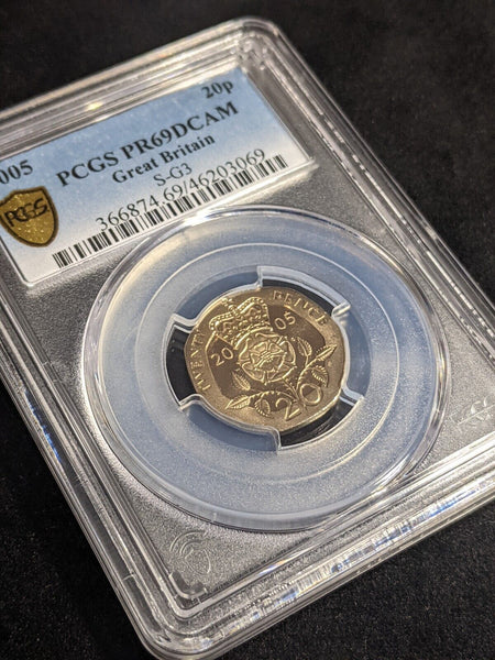 Great Britain 2005 Proof Twenty Pence 20p S-G3 PCGS PR69DCAM FDC UNC #3414