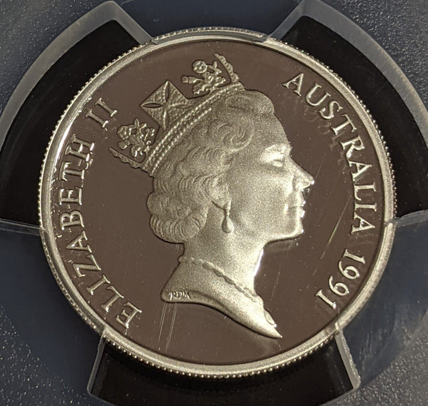 1991 Proof Silver Ten Cent 10c Australia PCGS PR69DCAM FDC UNC #3431