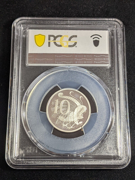 1991 Proof Silver Ten Cent 10c Australia PCGS PR69DCAM FDC UNC #3431