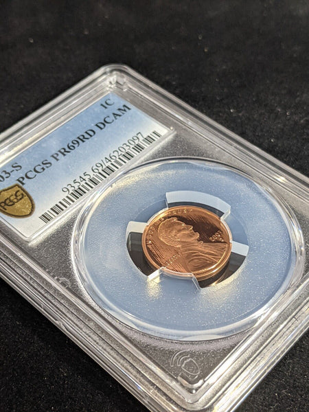 USA 2003 S Proof One Cent 1c PCGS PR69RD DCAM FDC UNC #3441