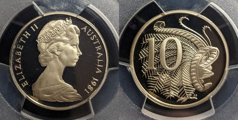 1981 Proof Ten Cent 10c Australia PCGS PR69DCAM FDC UNC #3443