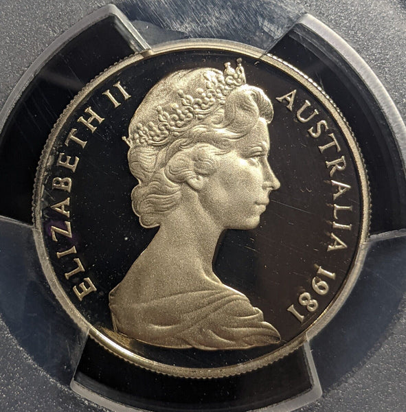 1981 Proof Ten Cent 10c Australia PCGS PR69DCAM FDC UNC #3443