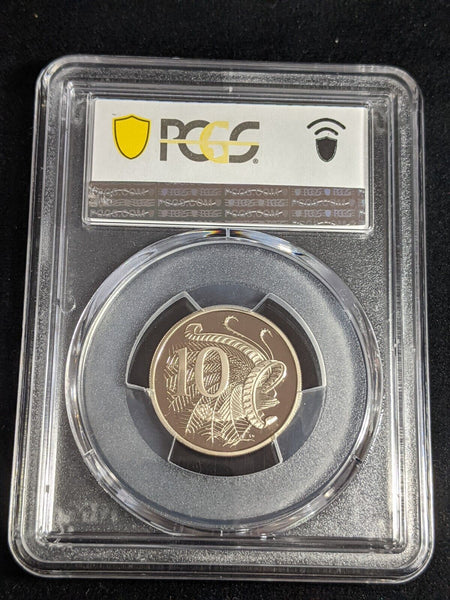 1981 Proof Ten Cent 10c Australia PCGS PR69DCAM FDC UNC #3443