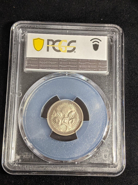 1986 Proof Five Cent 5c Australia PCGS PR68DCAM FDC UNC #3444