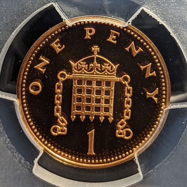 Great Britain 1982 Proof One Pence 1P S-B2 PCGS PR69RD DCAM FDC UNC #3451