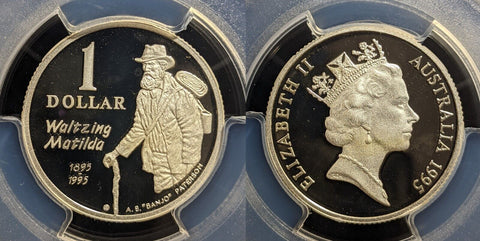 1995 Proof One Dollar $1 Paterson Ag Segmented Reeding PCGS PR69DCAM FDC #3449