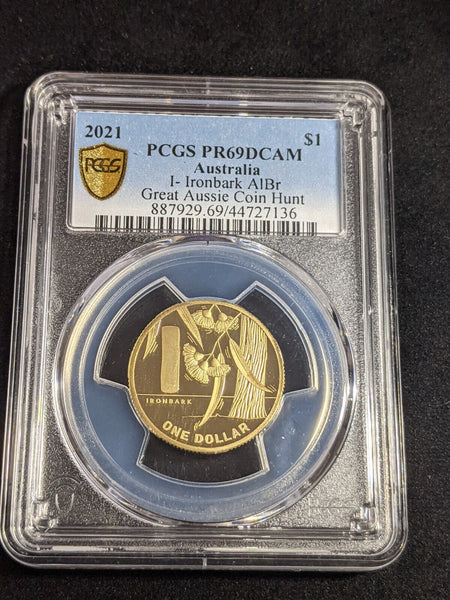 2021 Proof One Dollar $1 GACH Ironbark -I Australia PCGS PR69DCAM FDC UNC #3460