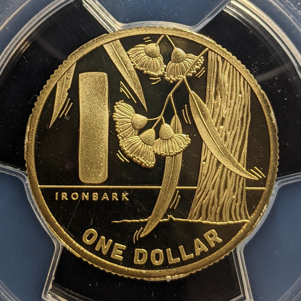 2021 Proof One Dollar $1 GACH Ironbark -I Australia PCGS PR69DCAM FDC UNC #3460
