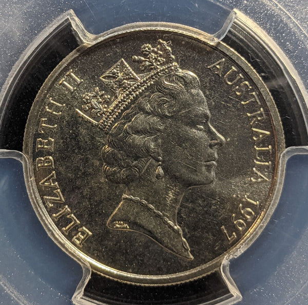 1997 Ten Cent 10c Australia PCGS MS67 FDC GEM UNC #3461