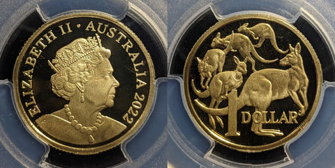 2022 Proof One Dollar $1 Australia PCGS PR70DCAM FDC UNC #3464