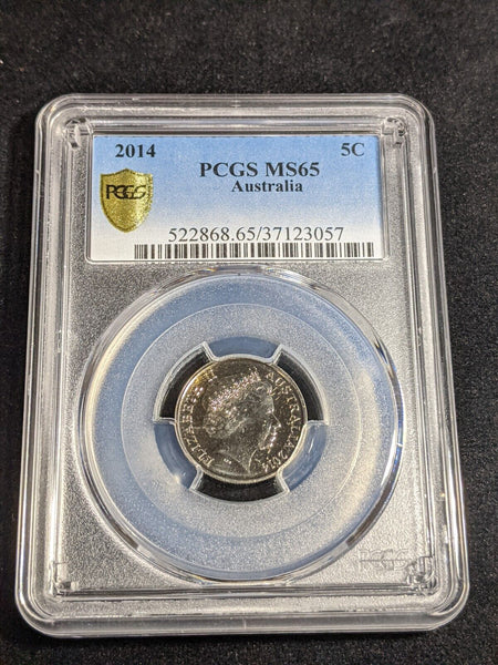 2014 Five Cent 5c Australia PCGS MS65 GEM UNC #3469