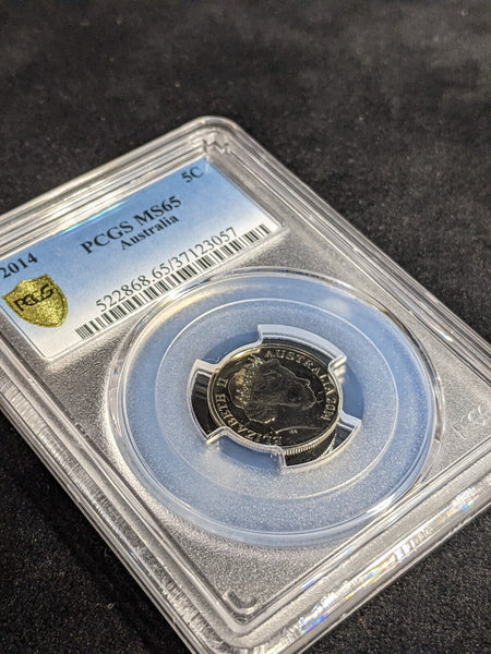 2014 Five Cent 5c Australia PCGS MS65 GEM UNC #3469