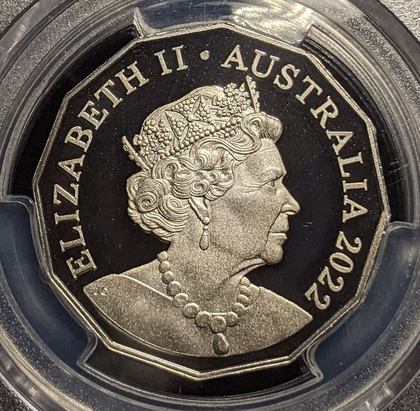 2022 Proof Fifty Cent 50c Australia PCGS PR70DCAM FDC UNC #3466