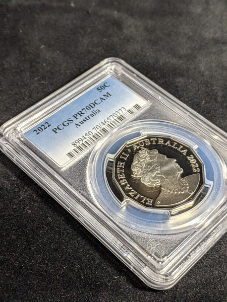 2022 Proof Fifty Cent 50c Australia PCGS PR70DCAM FDC UNC #3466