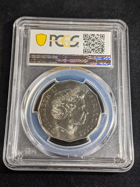 2001 Fifty Cent 50c Centenary of Federation Australia PCGS MS66 GEM UNC #3487