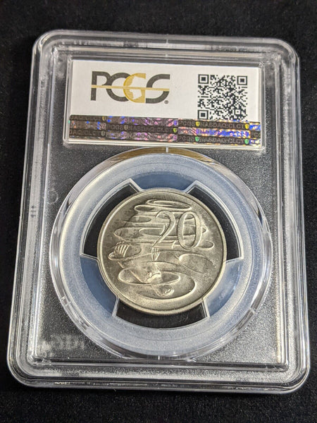 1980 Twenty Cent 20c Australia PCGS MS65 GEM UNC #3489