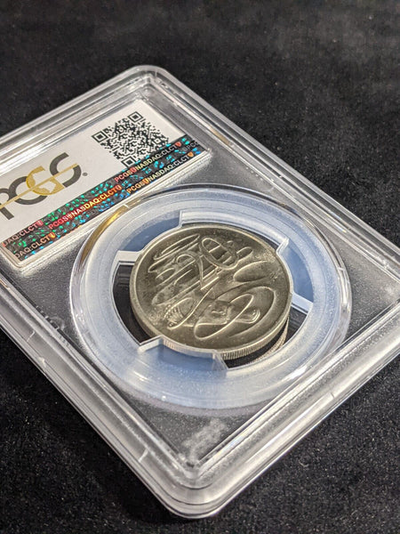 1980 Twenty Cent 20c Australia PCGS MS65 GEM UNC #3489