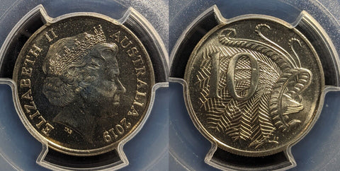 2019 Ten Cent 10c 4th Portrait Australia PCGS MS66 GEM UNC #3498