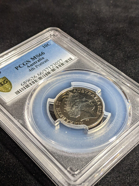 2019 Ten Cent 10c 4th Portrait Australia PCGS MS66 GEM UNC #3498