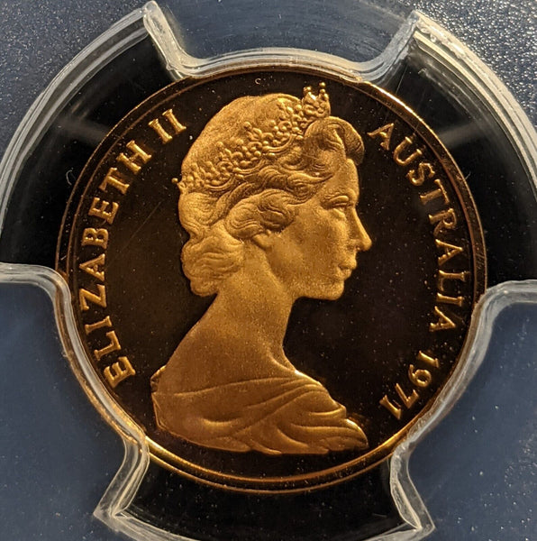 1971 Proof One Cent 1c Australia PCGS PR69DCAM FDC UNC #3501