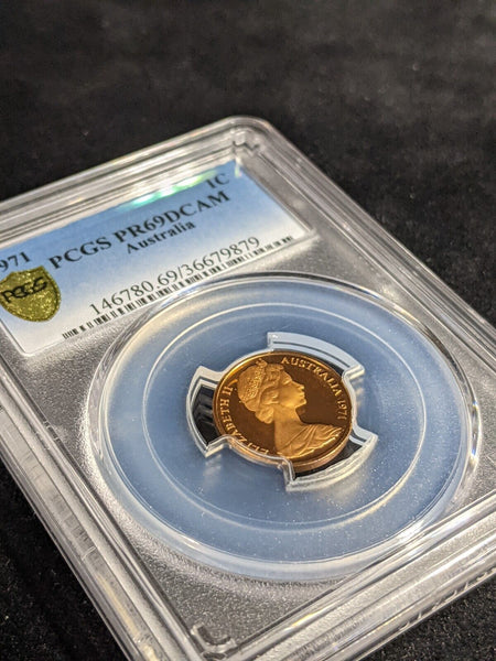 1971 Proof One Cent 1c Australia PCGS PR69DCAM FDC UNC #3501