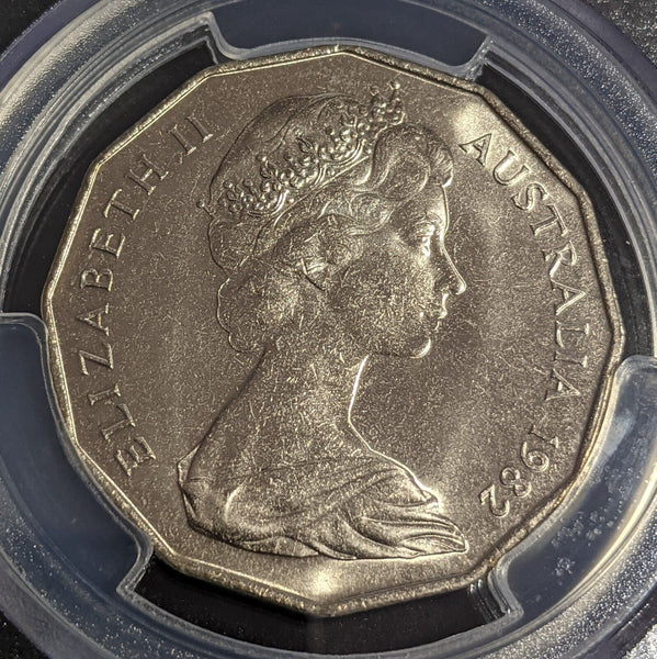 1982 Fifty Cent 50c Commonworth Games PCGS MS66 GEM UNC #3510