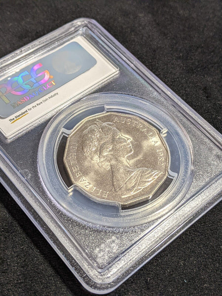 1982 Fifty Cent 50c Commonworth Games PCGS MS66 GEM UNC #3510