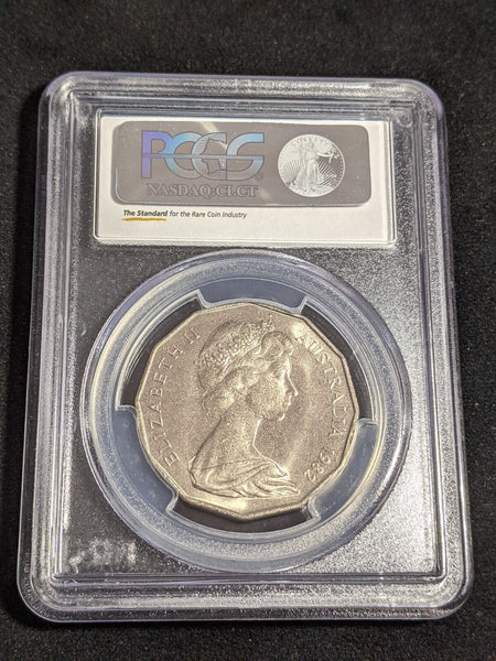1982 Fifty Cent 50c Commonworth Games Australia PCGS MS66 GEM UNC #3513