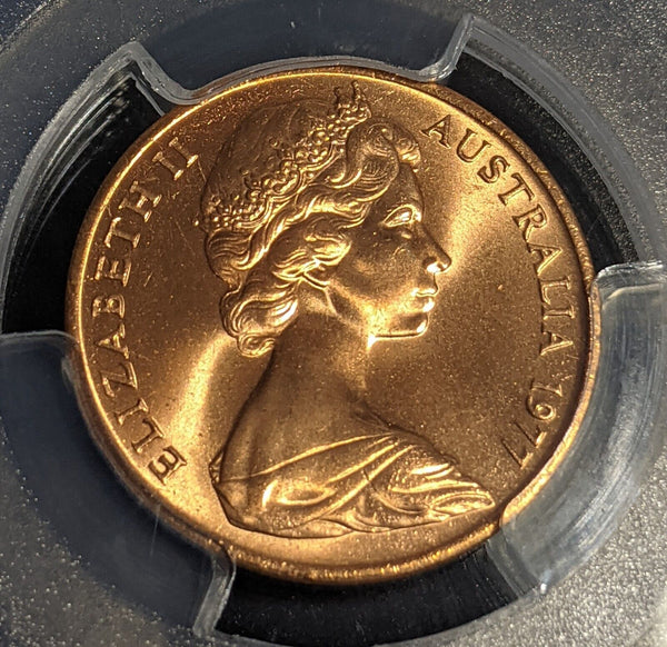 1977 Two Cent 2c Australia PCGS MS66RD GEM UNC #3514