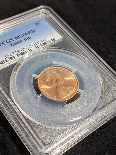 1977 Two Cent 2c Australia PCGS MS66RD GEM UNC #3514