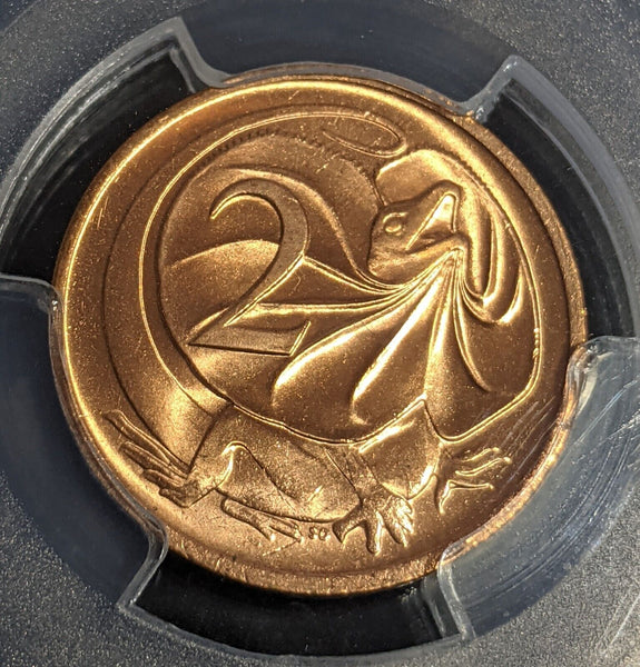 1977 Two Cent 2c Australia PCGS MS66RD GEM UNC #3514