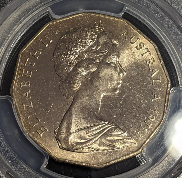 1971 Fifty Cent 50c Australia PCGS MS64 GEM UNC #3518