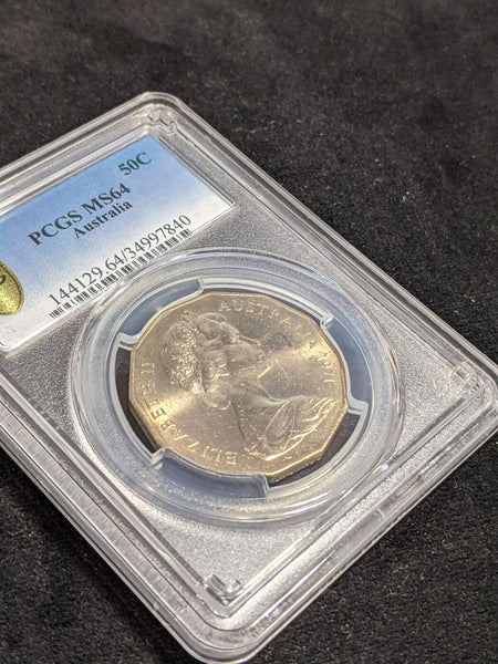 1971 Fifty Cent 50c Australia PCGS MS64 GEM UNC #3518